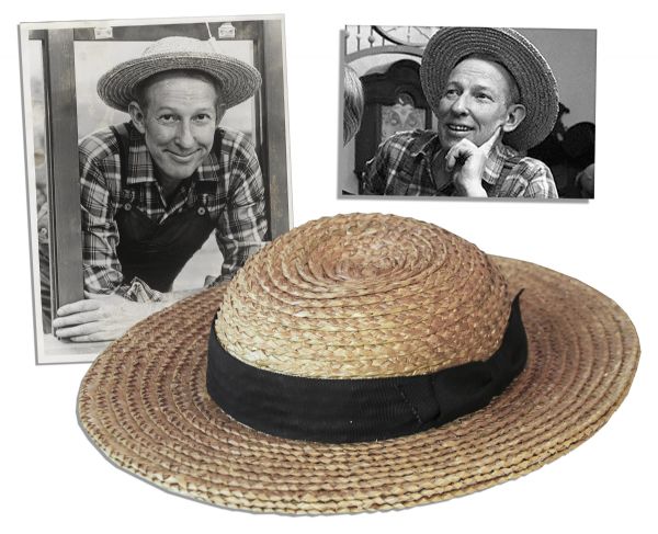 Famed ''Captain Kangaroo'' Character Mr. Green Jeans Straw Hat -- A Signature Item in His Costume