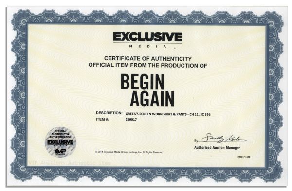 Keira Knightley Screen-Worn ''Begin Again'' Wardrobe