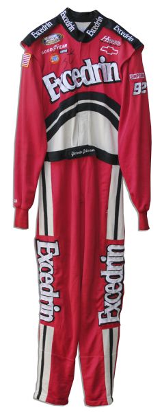 Jimmie Johnson 2001 Race-Worn Suit Signed