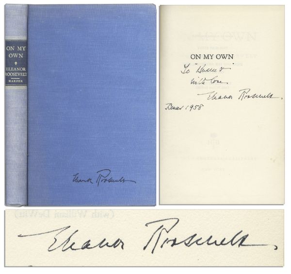 Eleanor Roosevelt ''On My Own'' Signed Autobiography