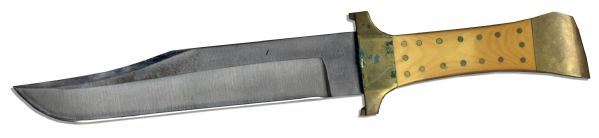 Hunting Knife Owned by Legendary Actor Steve McQueen -- With Original Leather Scabbard