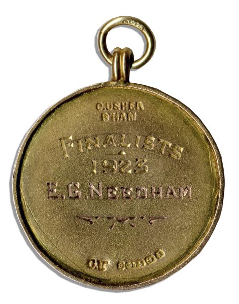 Ernest Needham Gold Medal From a 1923 Soccer Tournament