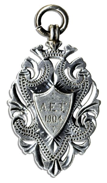 Ernest Needham Silver Football Medal -- Awarded in 1904