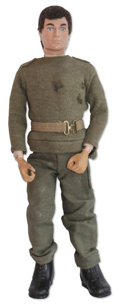 One of a Kind ''Action Man'' Prototype From 1966 With Original Hair Flocking -- Includes Original Booklet From The British ''Action Man'' Series