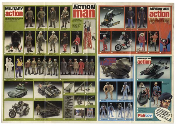One of a Kind ''Action Man'' Prototype From 1966 With Original Hair Flocking -- Includes Original Booklet From The British ''Action Man'' Series