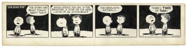 1954 ''Peanuts'' Comic Strip Featuring Charlie Brown & Shermy