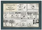 Red Baron Peanuts Sunday Comic Strip -- Appeared on New Years Day 1967 -- Snoopy Confronts His Nemesis The Red Baron
