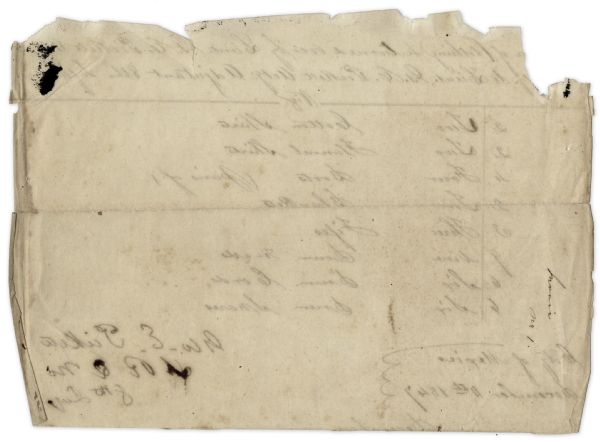 George Pickett Military Document Signed in 1847 -- Signed While Pickett Served as Regimental Quartermaster in the Mexican-American War