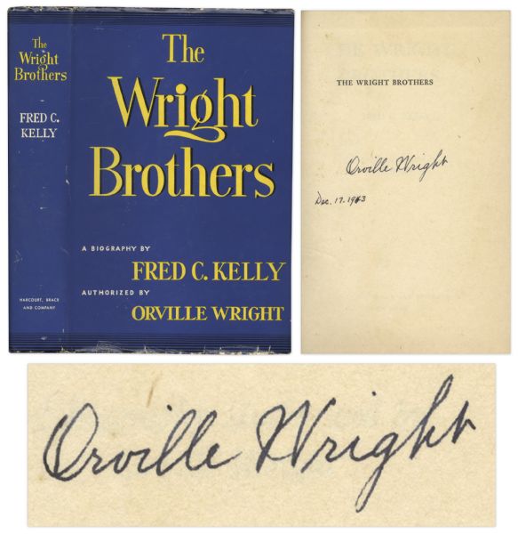 Orville Wright Signed First Edition of ''The Wright Brothers''