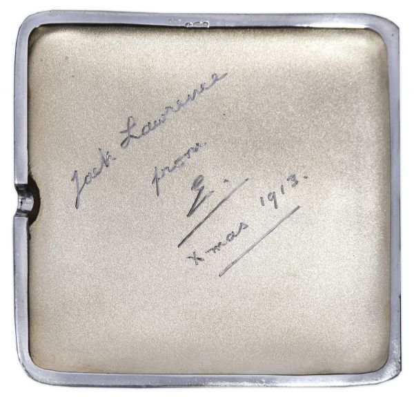 Prince Edward VIII Silver Cigarette Case -- Given to a Friend in 1913, With Engraving in Edward's Hand