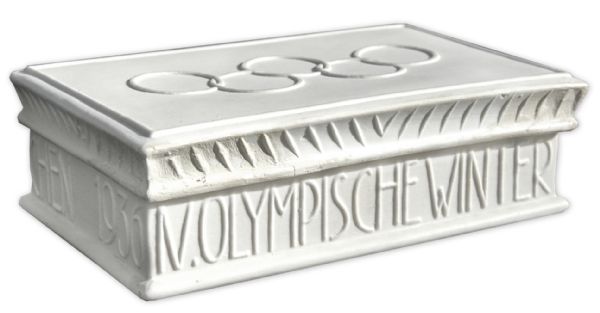 Porcelain Box Given to Participants of the 1936 Winter Olympics -- Manufactured by The Nymphenburg Porcelain Company