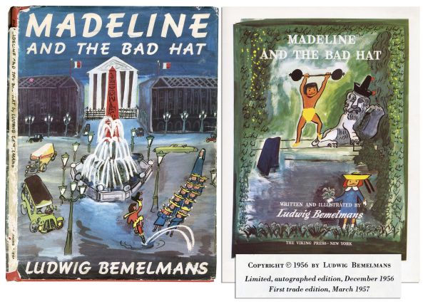 Ludwig Bemelmans' Madeline and the Bad Hat -- First Edition With Dustjacket