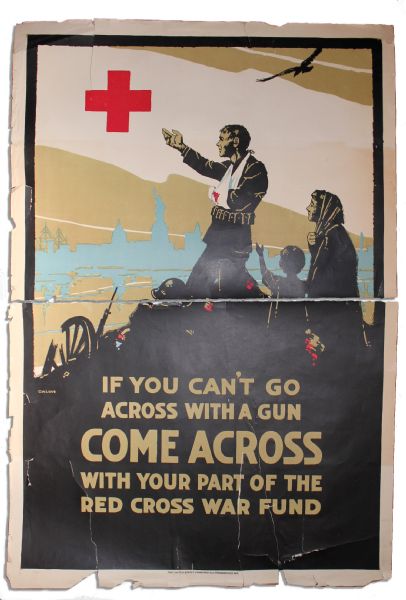 WWI Red Cross Poster by C.W. Love