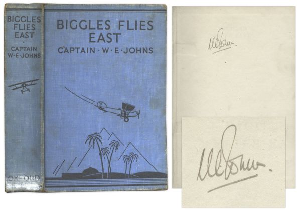 Rare Signed Copy of Captain W.E. Johns' ''Biggles Flies East''
