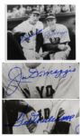 10 x 8 Joe DiMaggio and Ted Williams Signed Photo -- Bold, Blue Signatures -- With PSA/DNA COA