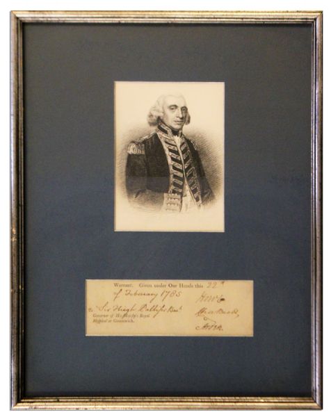Admiral Richard Howe Signature