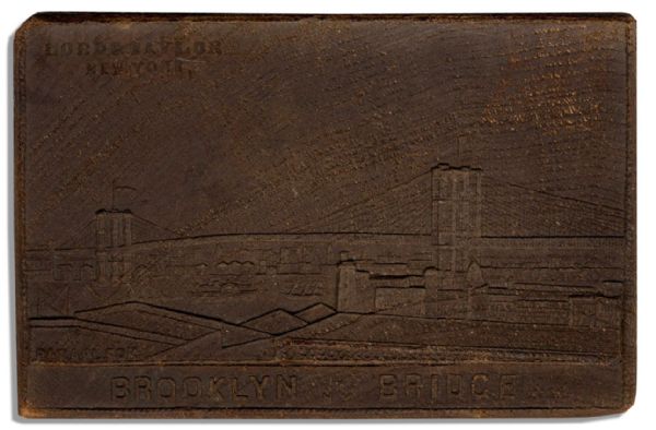 Brooklyn Bridge 1883 Opening Ceremony Souvenir Issued by Lord & Taylor Department Store -- Scarce
