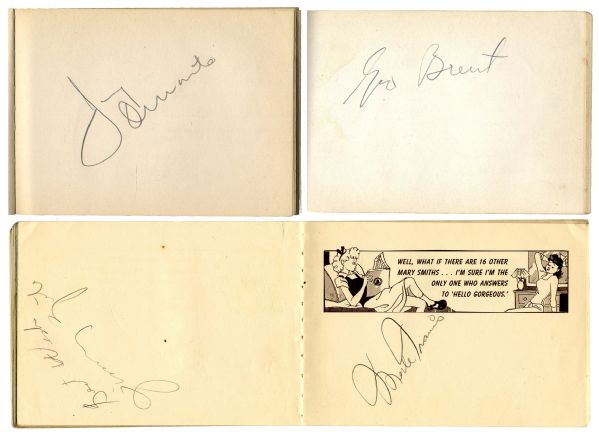 Two 1940's Autograph Books With 35+ Celebrities -- Including Lucille Ball, Desi Arnaz, Roy Rogers, Betty Grable & More