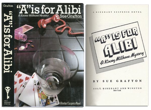First Edition, First Printing of '''A' is for Alibi'' -- The First Tome in Sue Grafton's Wildly Popular Mystery Series