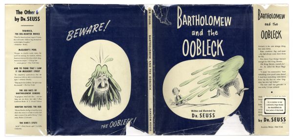 Dr. Seuss ''Bartholomew and the Oobleck'' First Printing -- With Original Dustjacket