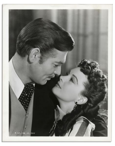 Vintage Movie Still of Clark Gable & Vivien Leigh as Rhett & Scarlett in 1939