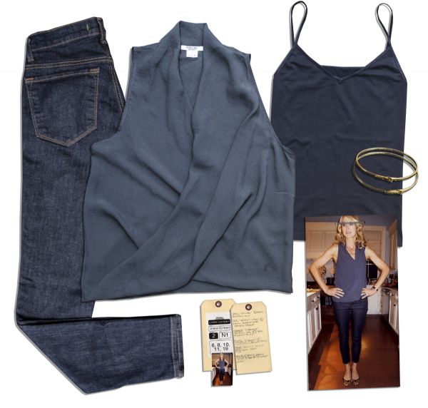 Jenna Elfman Screen-Worn Wardrobe Ensemble From ''1600 Penn'' -- With Wardrobe Department's Tag, Photo of Elfman Dressed in The Wardrobe & COA from 20th Century Fox