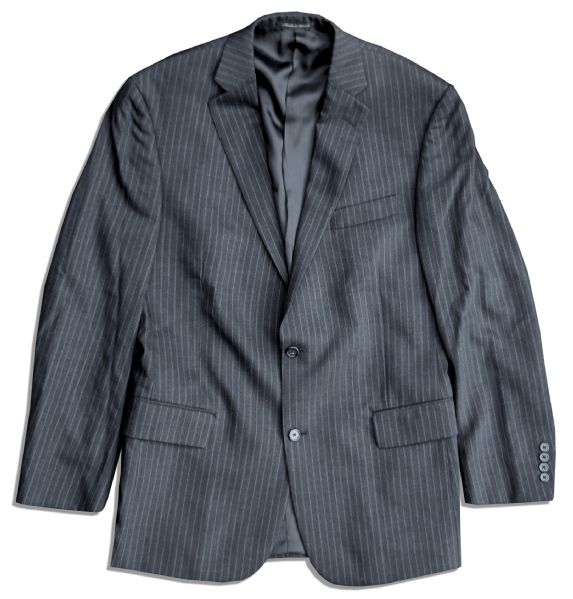 Steve Carell Screen-Worn Pinstripe Suit From ''The Office'' -- With a COA From NBC Universal