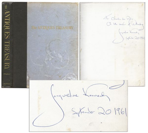 Jacqueline Kennedy Signed Book as First Lady in 1961