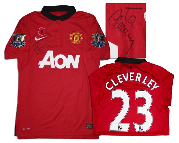 Tom Cleverley Match-Worn Manchester United Shirt Signed