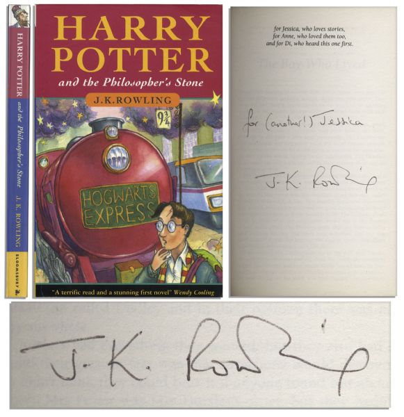 Scarce First Printing of ''Harry Potter and the Philosopher's Stone'' Signed by J.K. Rowling -- First Book in the Runaway Hit Series -- With PSA/DNA COA