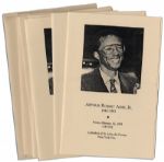 Lot of Programs From Arthur Ashes Funeral