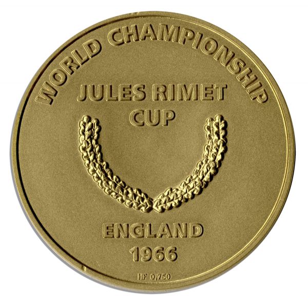 Gold Medal for the 1966 World Cup -- Issued to England Trainer Harold Shepherdson -- Scarce