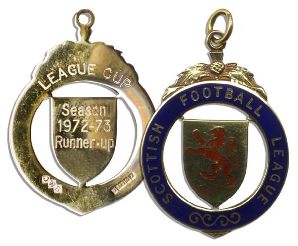 Famed Scottish Football Player George Connelly 1972-73 Medal -- for the Scottish League Cup Final