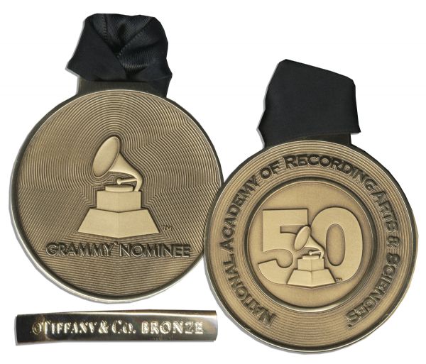 Grammy Nomination Medal From the 50th Annual Ceremony in 2008 -- Solid Bronze Medal Made by Tiffany & Co.