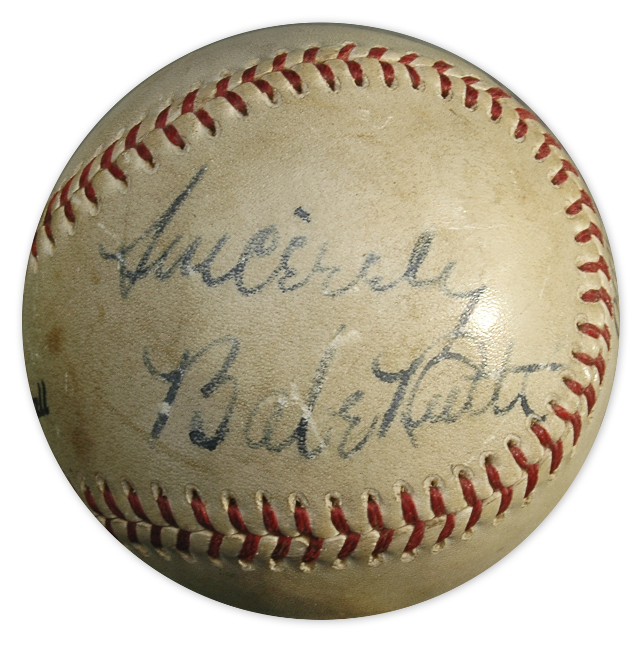 Mrs. Babe Ruth Signed Baseball - COA PSA/DNA