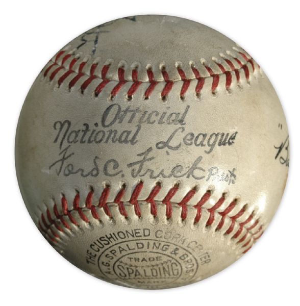 Babe Ruth Signed Baseball -- ''Sincerely / Babe Ruth'' -- With JSA LOA
