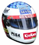 Jean Alesi Race-Worn Helmet -- From 1997 Formula One Season -- Accompanied by LOA Signed by Alesi Himself -- From Jean-Pierre Papins Collection