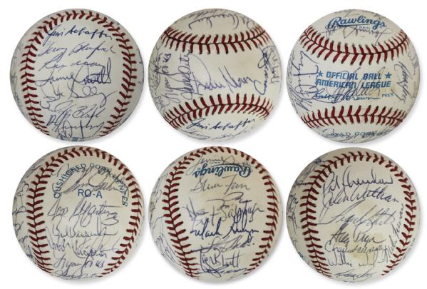 World Champions 1985 Kansas City Royals Signed Baseball -- Team Won The World Series That Year