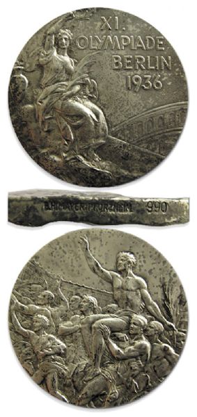 Silver Medal From the 1936 Summer Olympics, Held in Berlin, Germany