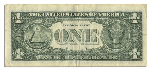 $1 Federal Reserve Error Note -- Series 1995, Cleveland -- Gutter Error to Front, Mainly Affecting City Seal