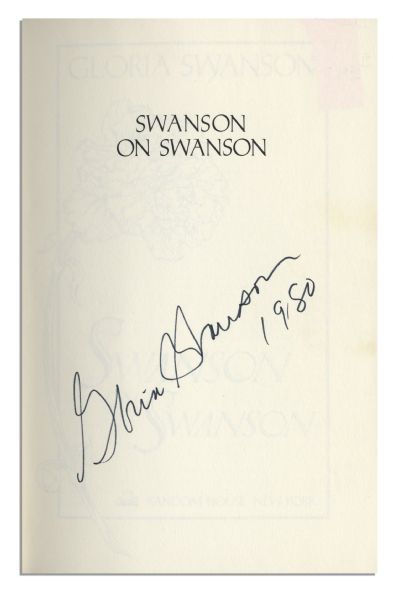 Gloria Swanson Signed Autobiography