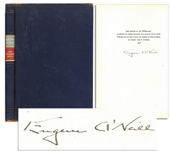 Eugene O'Neill Signed Limited First Edition of ''Ah, Wilderness!''