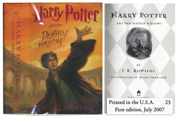 ''Harry Potter and the Deathly Hallows'' -- First American Edition, First Printing