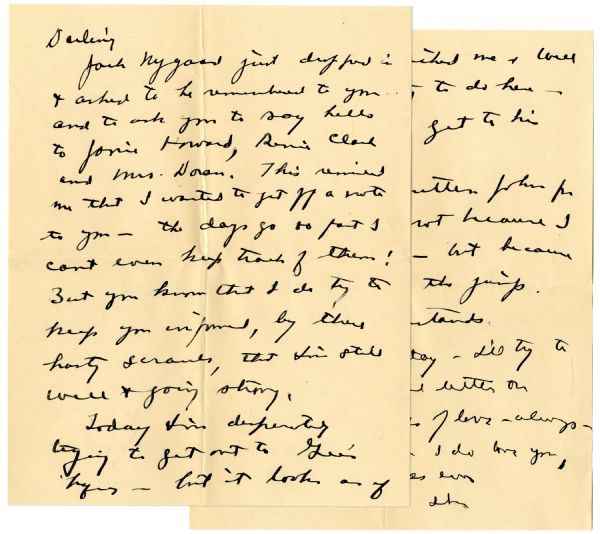 Eisenhower WWII Autograph Letter Signed From Operation Torch Headquarters in Subterranean Gibraltar -- ''...the days go so fast I can't even keep track of them! I'm always on the jump...''