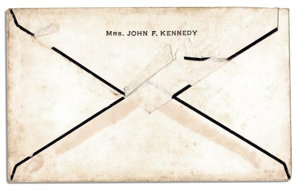 Jackie Kennedy Mourning Card After the Assassination of JFK