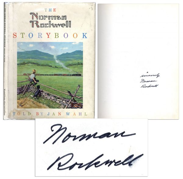 Norman Rockwell Signed Copy of ''The Norman Rockwell Storybook''