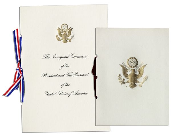 President Ronald Reagan 1985 Inaugural Invitation & Memorabilia