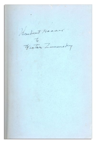 Herbert Hoover Signed Copy of His Memoirs