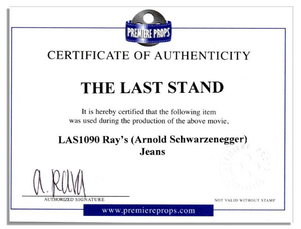 Jeans From Arnold Schwarzenegger Action Movie ''The Last Stand''