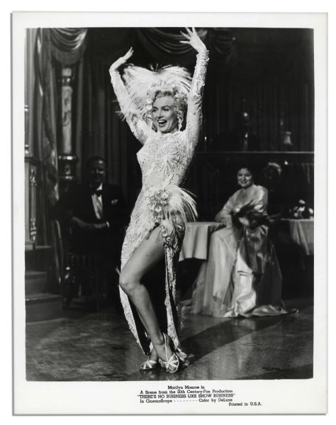 8'' x 10'' Photograph of Marilyn Monroe in Costume in ''There's No Business Like Show Business'' -- Fine